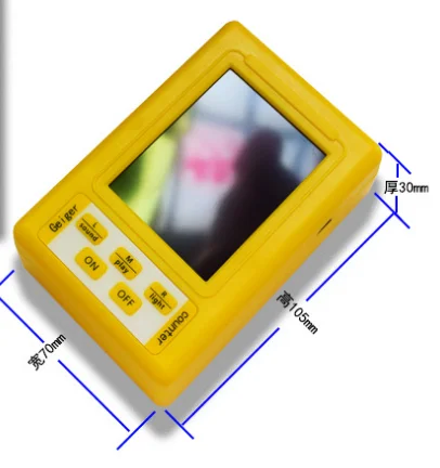 BR-9C Handheld Display Digital Detector de Radiação Eletromagnética, Nuclear EMF Geiger Counter, Tester Tipo Completo-funcional, 2 em 1