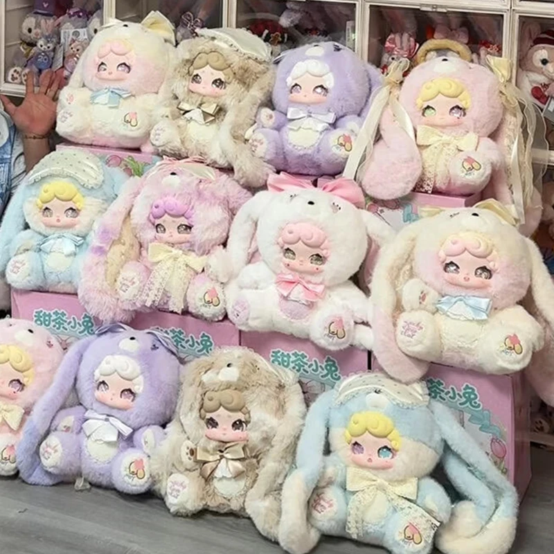 

LuckyDeerNai 600% Sweet Tea Rabbit Series Blind Box Cute Bunny Vinyl Plush Surprise Bag Kawaii Anime Mystery Box Home Decor Toys