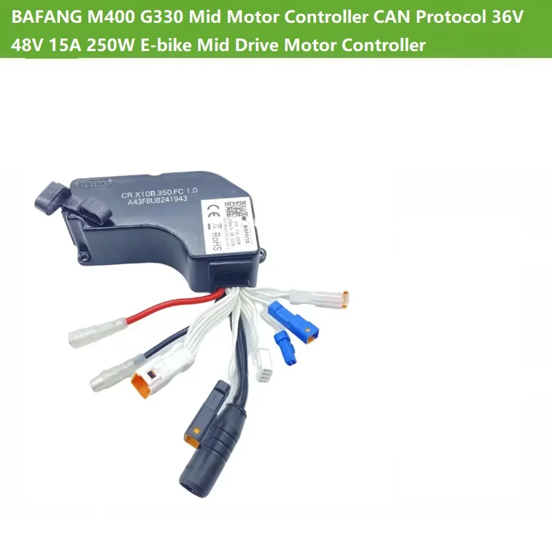 BAFANG M400 G330 Mid Motor Controller CAN Protocol 36V 48V 15A 250W E-bike Mid Drive Motor Controller