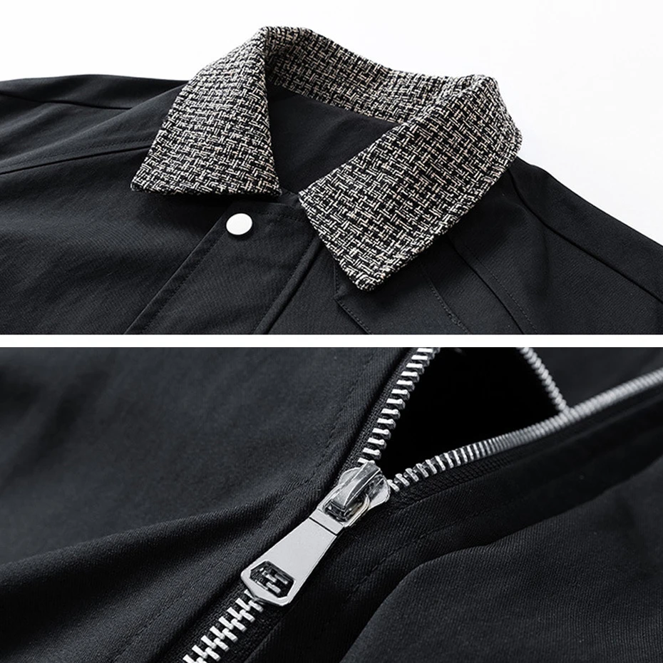 Spring Autumn Cargo Jacket Men 9XL Plus Size Fashion Casual Jacket Coat Male Button Jacket Big Size