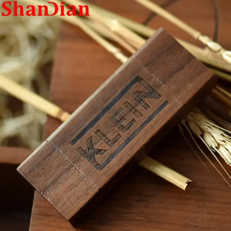 SHANDIAN Free Custom Logo Pendrive 64GB USB 2.0 32GB Wooden OTG U Disk 16GB Flash Drive 8GB Smart Phone Tablet PC Memory Stick