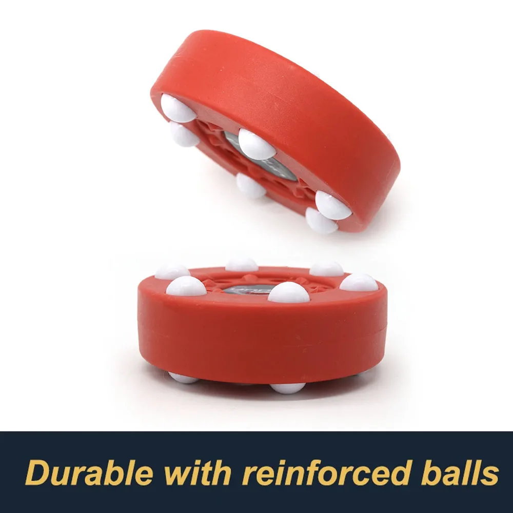 아이스 하키 퍽 트레이닝 퍽 플라스틱 하키 퍽 아스팔트 및 초원 스포츠 용품 훈련 액세서리로 재사용 가능