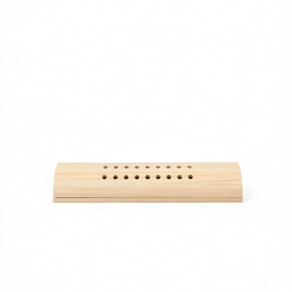 Ergonomic Wood Neck Massager Moxibustion Tool Cervical Spine Care Heating Relaxing Equipment Portable Health Care Massager