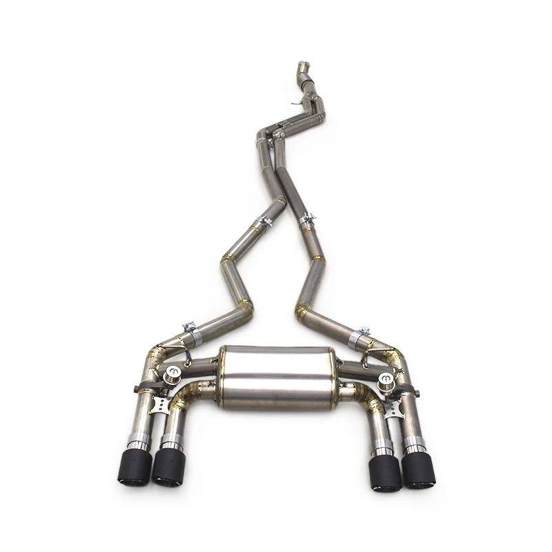Custom Catback Exhaust System For BMW M2 F87 N55 3.0T 2014-2018 Tuning Valvetronic Exhaust Titanium Pipes Muffler Escape