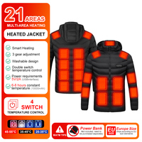 15/21  Areas Heated Vest Men Women Electric Heating Vest Usb Heated Jacket Heated Vest Bodywarmer Heated Down Jacket Winter