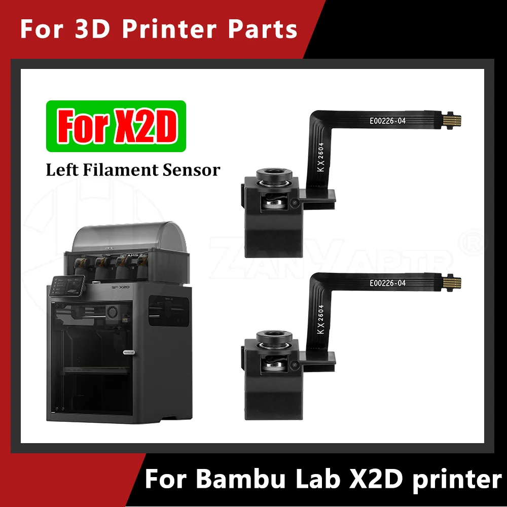 Left Side Filament Runout Break Detection Sensor Module Plug Play Direct Replacement Spare Repair Parts For Bambu Lab X2D