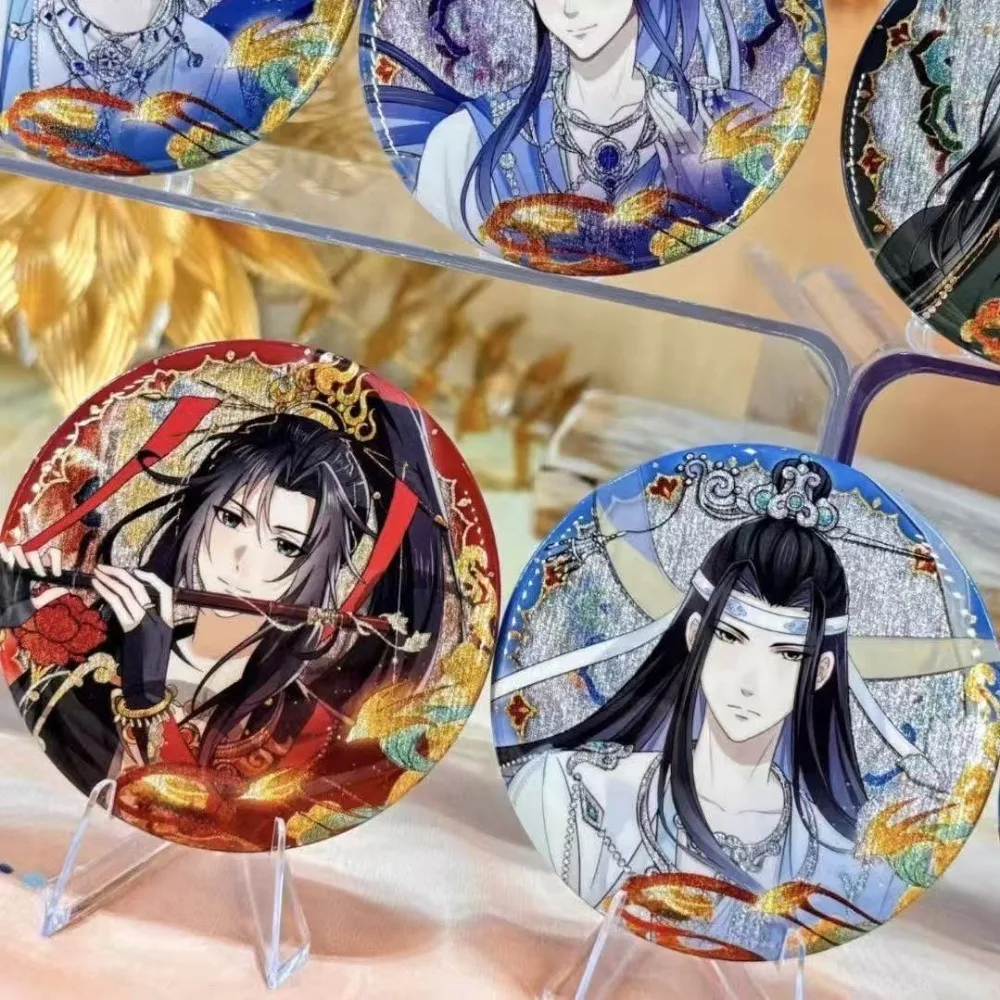 Anime Mo Dao Zu Shi Flying Dream Painting Badges Lan Wangji Wei Wuxian Cosplay Costume Badge Pin SPTE Tinplate Brooch Prop