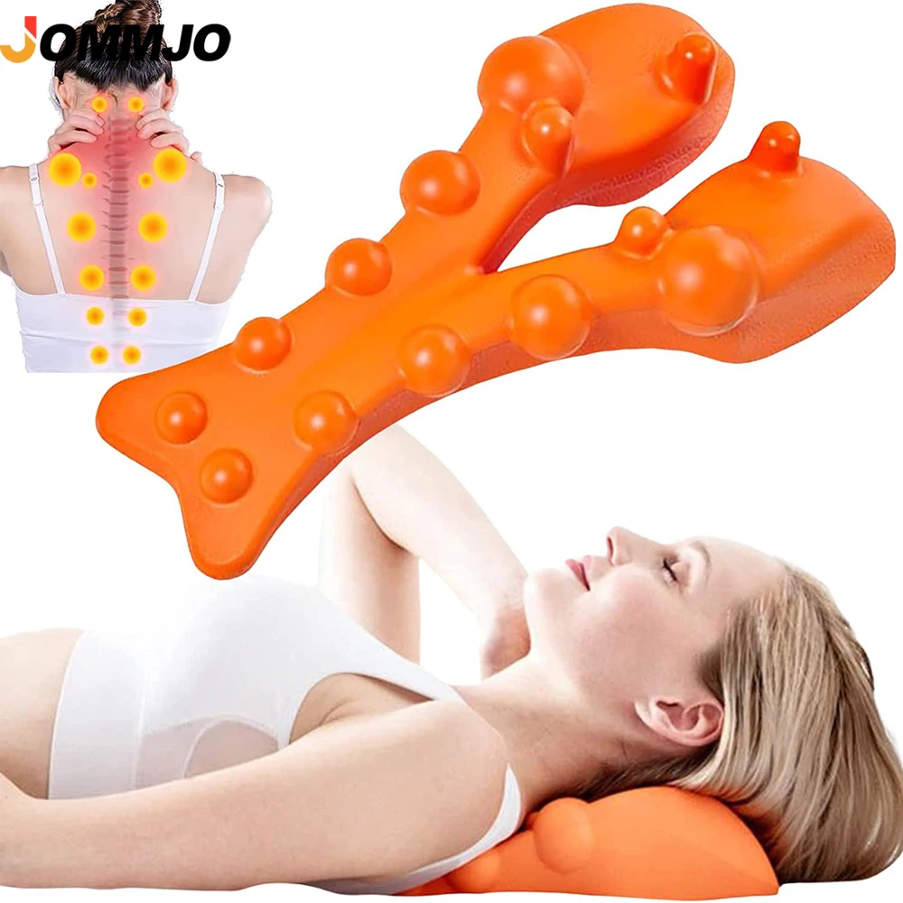 Neck Shoulder Stretcher Relaxer Acupressure for TMJ Relief,Massage Pillow for Pain Relief Cervical Spine Alignment,ShoulderBlade