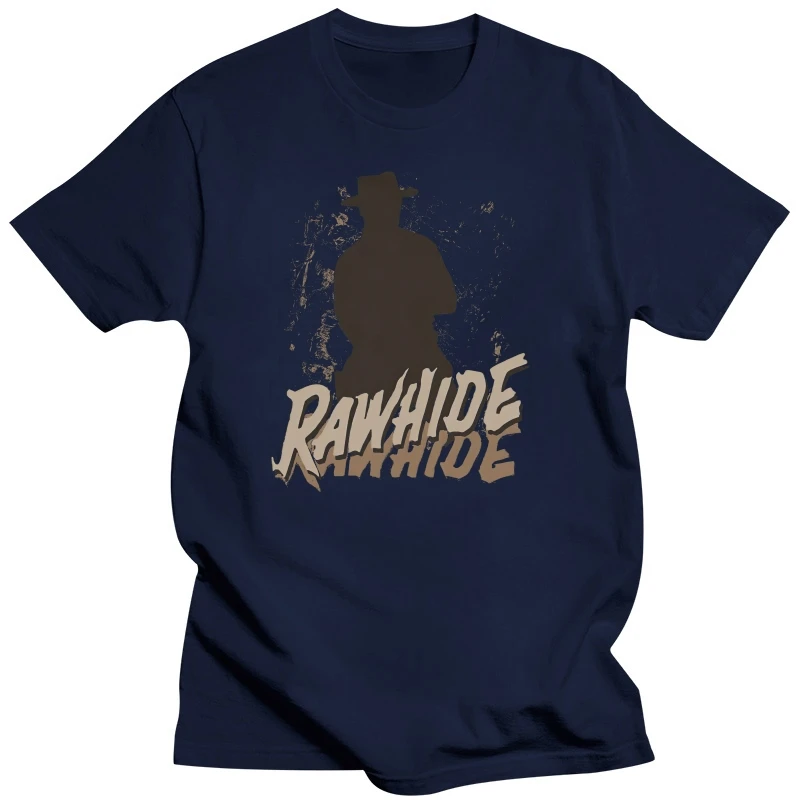 RAWHIDE TV Show Logo Licensed Adult T-Shirt All Sizes Cotton Fitness Plus Size Tee Shirt