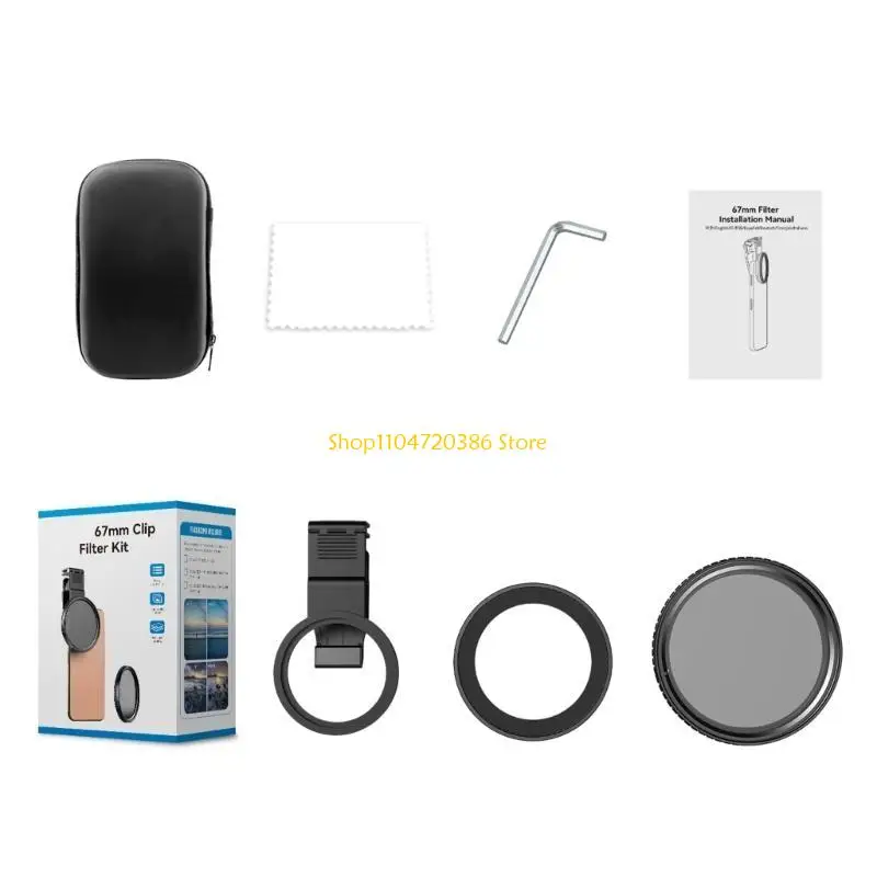 K0EA Circular Polarizer Filter for Phone 16 Clip-On CPL Filter Camera Lens Filter