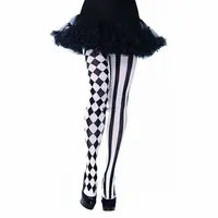 Spring Autumn Lady Cosplay Striped Tights Stripe Stocks High Elastic Pantyhose Stockings Women Party Chrismas Clown Tights sock