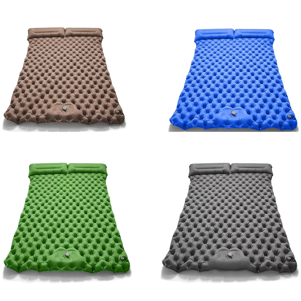 

Double Step New Single Diamond shaped TPU Inflatable Mat Outdoor Tent Sleeping Mat Camping Ultra Lightweight Carrying Moisture p