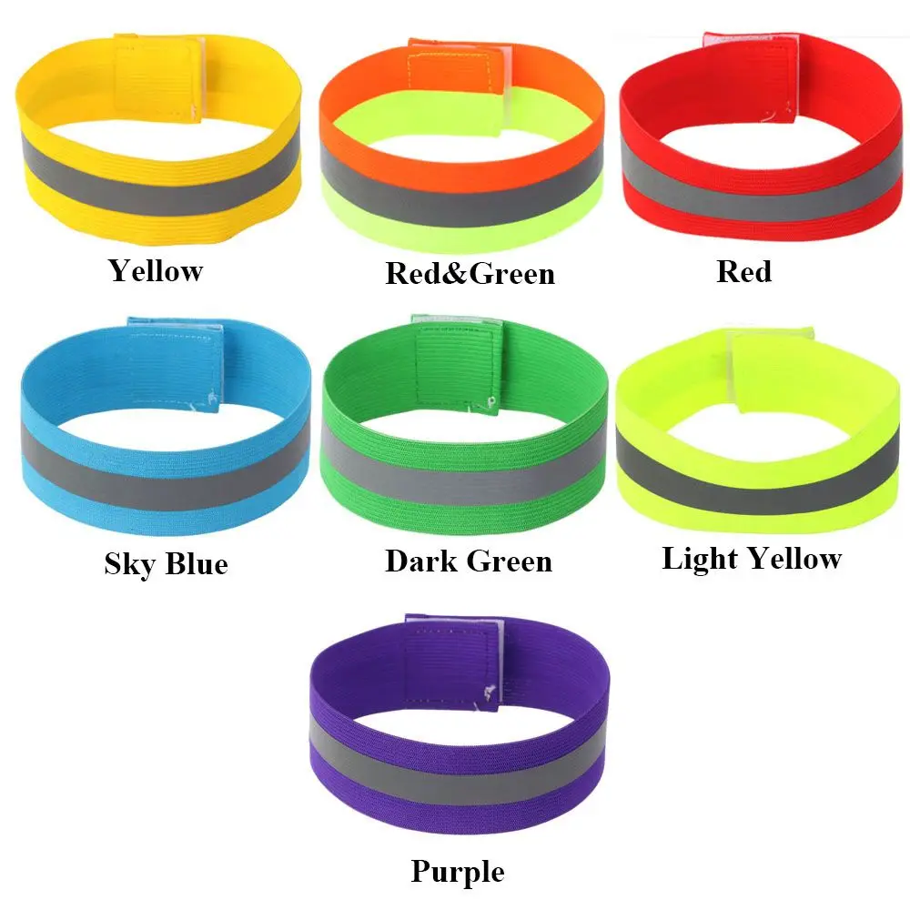 High Quality Reflector Wristband Fishing Accessories Warning Armband Cycling Reflective Strips Sport Tape Bike Safety Alert