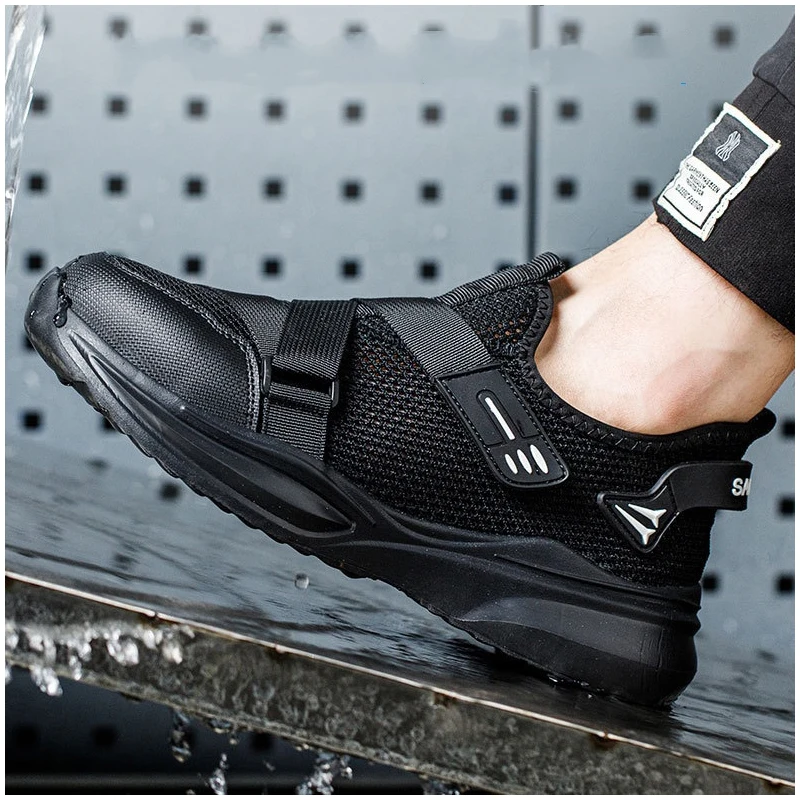 

Мужская мода дышащие стальные носки рабочая обувь летние защитные ботинки брендовые дизайнерские рабочие кроссовки защитная обувь