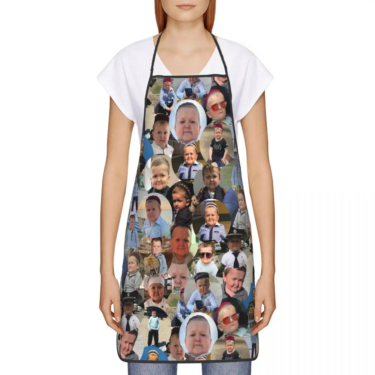 Funny Hasbulla Collage Apron Women Men Unisex Bib Kitchen Cooking Tablier Cuisine Chef Gardening