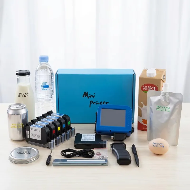 Digital Handheld Mini Portable Inkjet Date Printer for Food‑Bags Glass PET Bottles Metal PVC Tubes Wood Cartons Coding Printing view 6