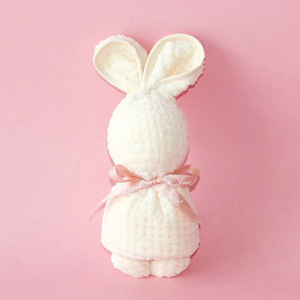 

6pcs Small Rabbit Thickened Baby Bath Towels For Household Easter Gift Wash Multi-Function Baby Towel Adorable Rabbit Towel