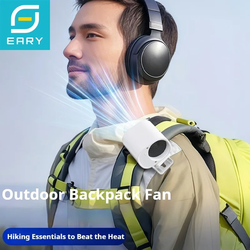 

Eary 1800mAh Portable Waist Fan Clip on Wearable Belt Personal Fan with 100 Speed Neck Hands-Free Cooling for Outdoor Travel Fan