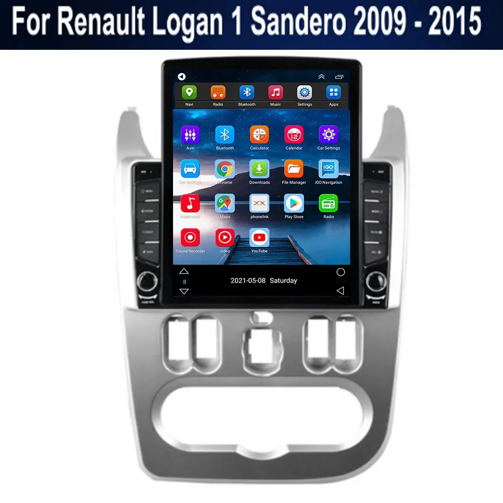2din Android Auto Car radio multimedia player for gps screen For Renault Logan1/Sandero 2009-2015 Lada Largus Dacia Duster Gps