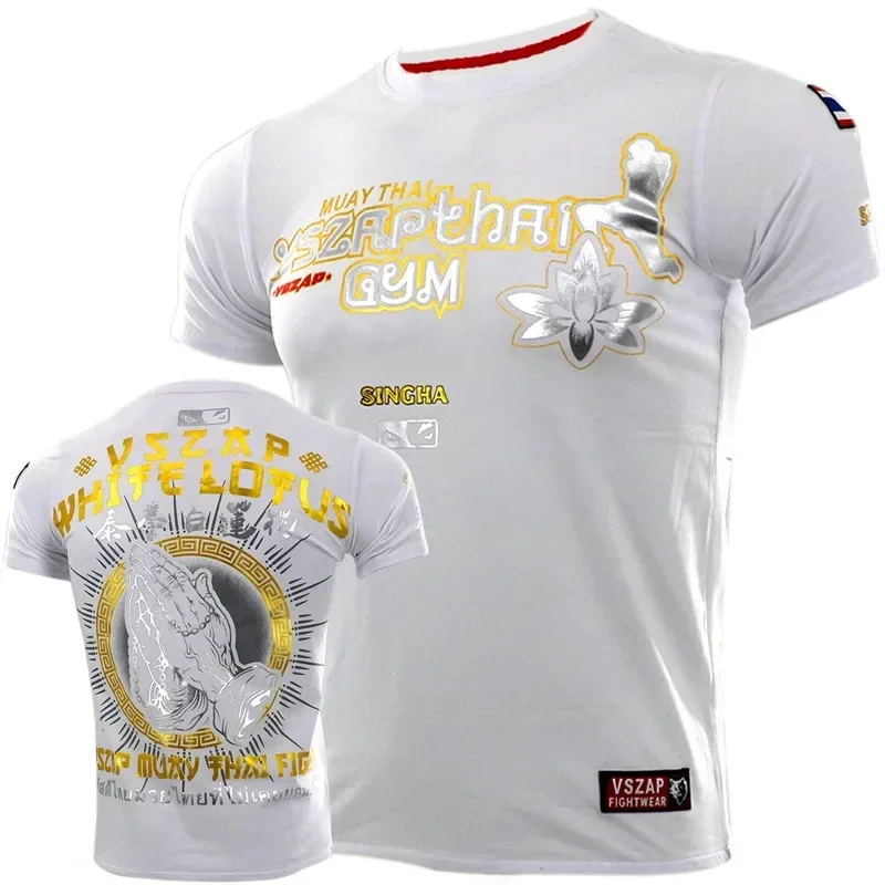 Brazilian Jiu-Jitsu MMA Compress 3D Print Sport Quick-dry Breathable Men T-shirt Boxing Training Muay Thai Outdoor Short Sleeve view 3