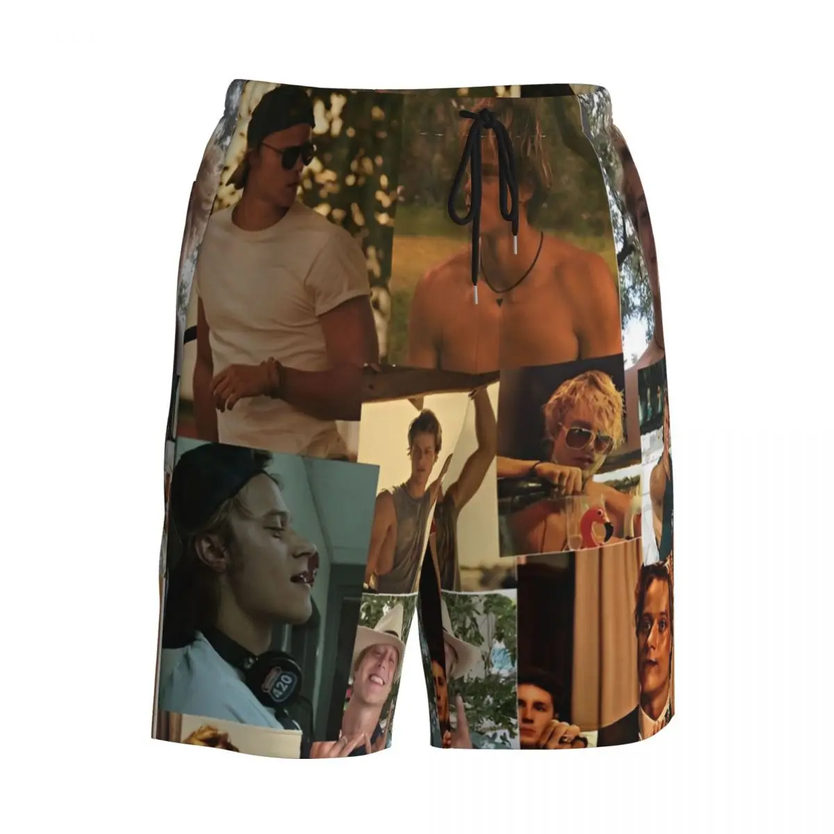 กางเกงขาสั้นฤดูร้อนชาย Jj Maybank ท่อง Rudy Pankow Photo Collage สั้นกางเกง Quick Dry กางเกงว่ายน้ํา Plus ขนาด