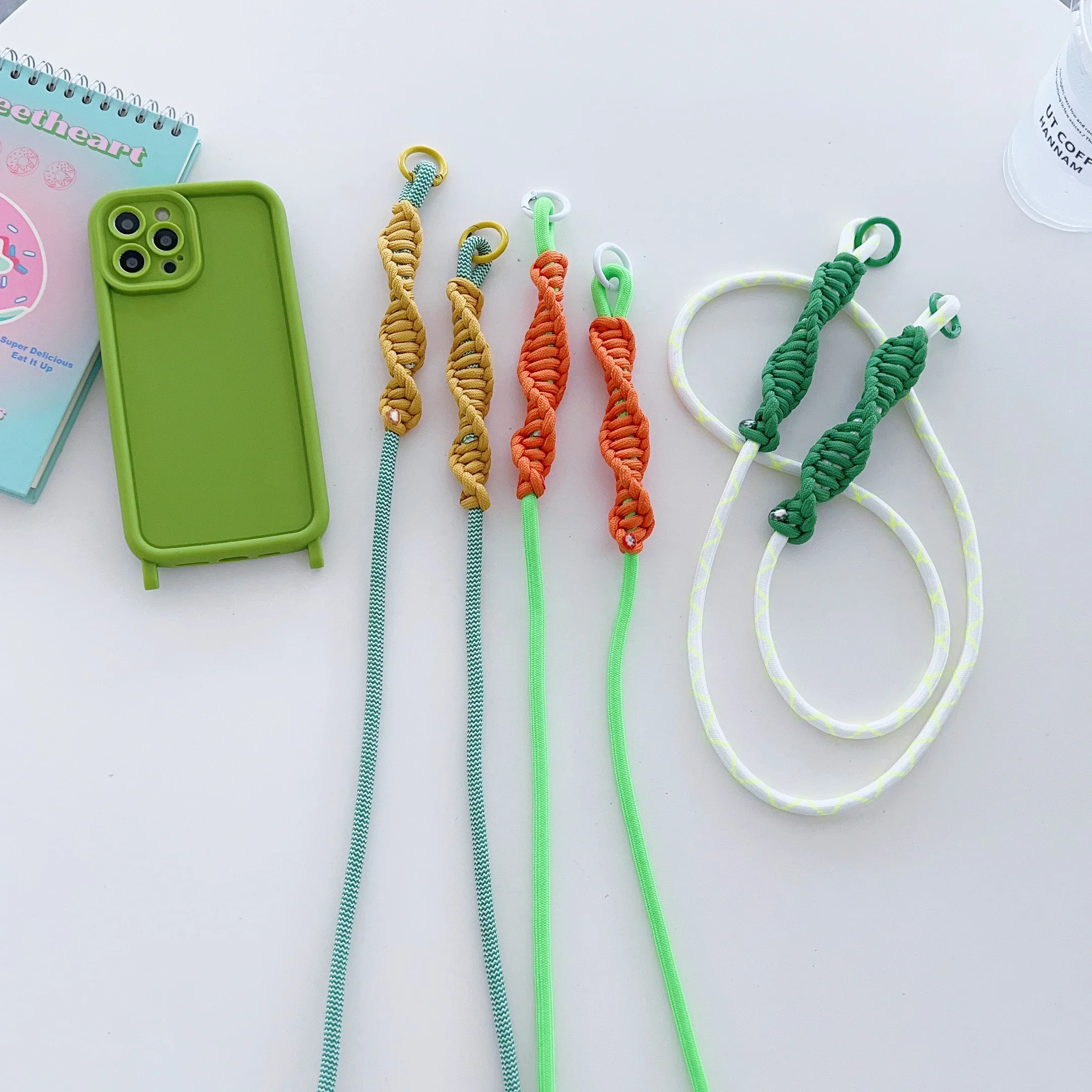 

Длинный стиль, креативный ручной работы со спиральным узлом для мобильного телефона, универсальная подвесная веревка, горизонтальная веревка для тела, модный кулон для мобильного телефона