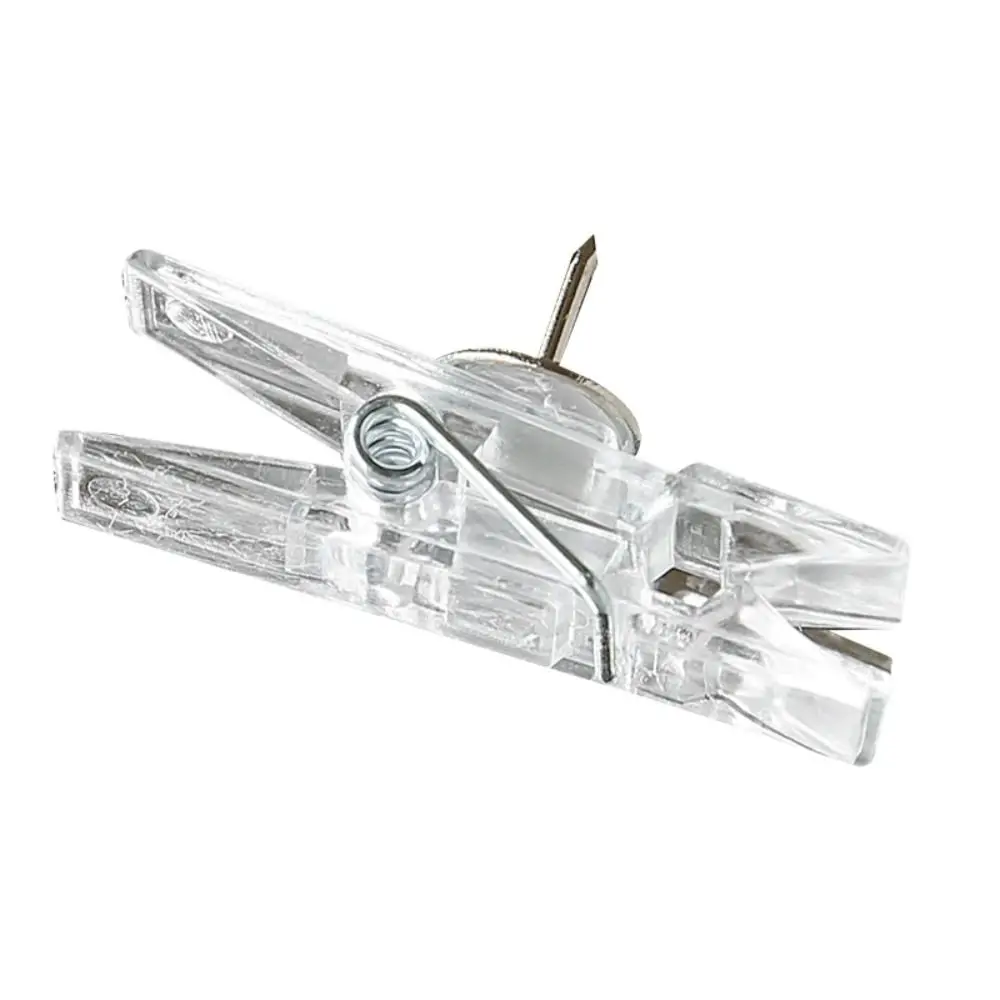 20 Pz/scatola Mini Puntine Con Clip Trasparenti Puntine Da Polso In Plastica Creativa con Clip Borchie Decorative Riutilizzabili Multifunzionali