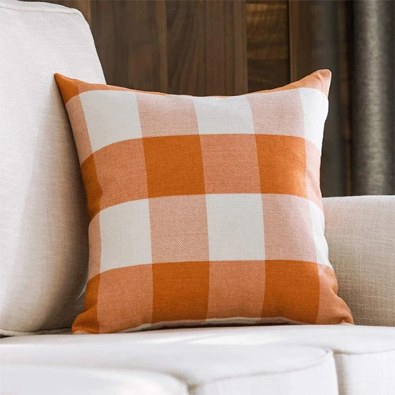 

Cushion Covers Plaid Pillowcases 45x45cm Cozy Home Decor Pillows Cover for Sofa Cushions Pillow Covers Decorative