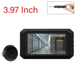 3.97 Inch Digital Magic Eye Electronic Viewfinder Color Night Vision Photo Recording Video Digital Peephole Door Viewer Camera