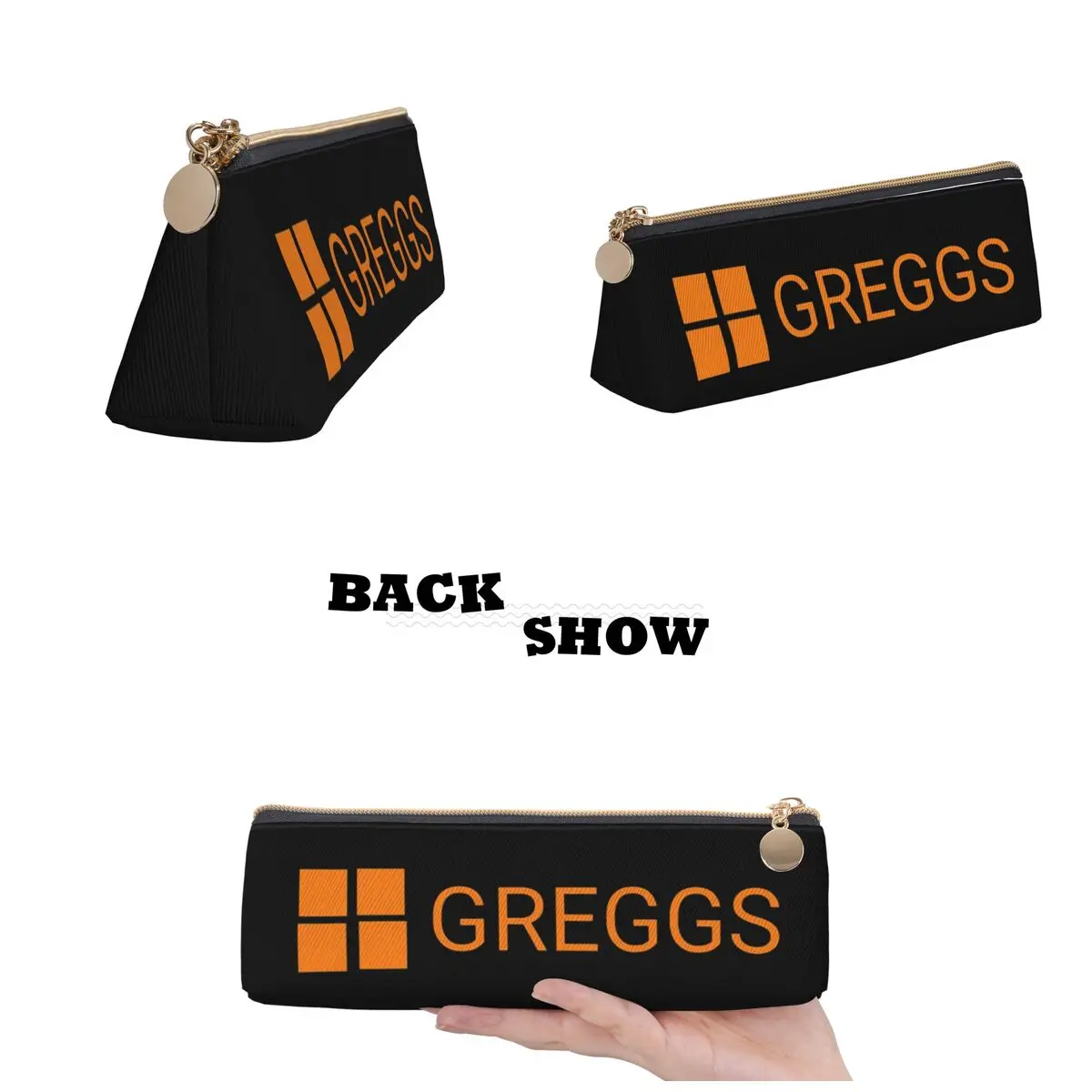 تتجه جريجز شعار مقلمة الحالات قلم رصاص الحقيبة تخزين القرطاسية لوازم صندوق القلم حقيبة أقلام رصاص لهدايا الطلاب