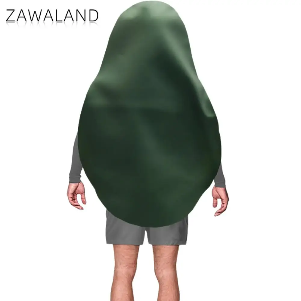 Zawaland Avocado Cosplay Costume Fruit Food Party Jumpsuit Adult Carnival Purim Disguise Clothes Couple Fancy Holiday Outfit image 5