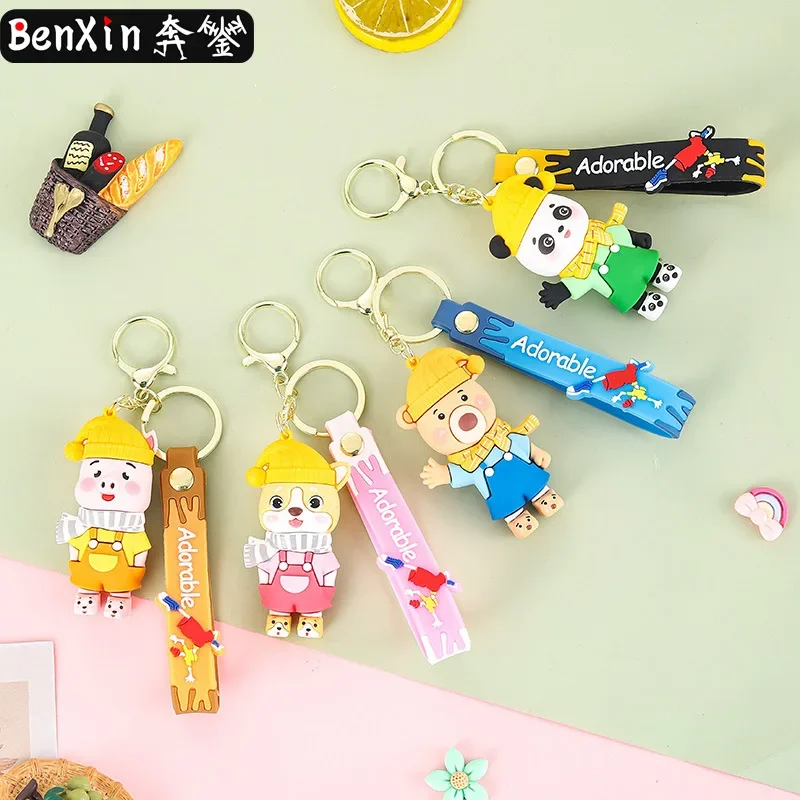 

miniso High-end animal family key chains, exquisite cars, cute bags and beautiful key chain small gifts