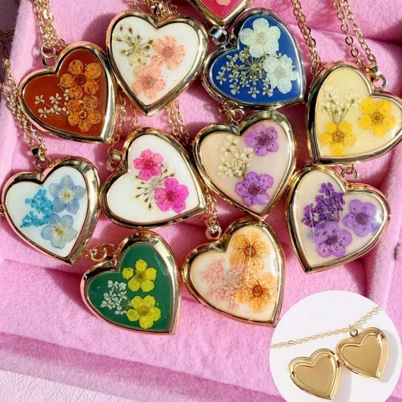 Retro Romantyczny Naszyjnik z  – Heart Locket Necklace Photo recenzja i cena