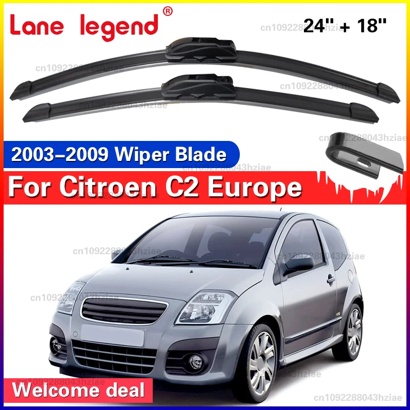 Wischer Front Wischer Klingen Für Citroen C2 Europa 2003 - 2009 Windschutzscheibe Windschutz Fenster Regen Pinsel 24 "18" auto Zubehör