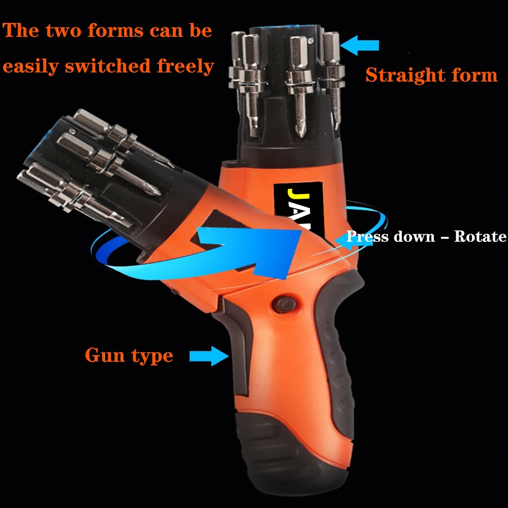 JANGKLIFE Precise Operation Power Electric Screwdriver Industrial Grade Durability Min Electric Drill Home Office DIY Tools