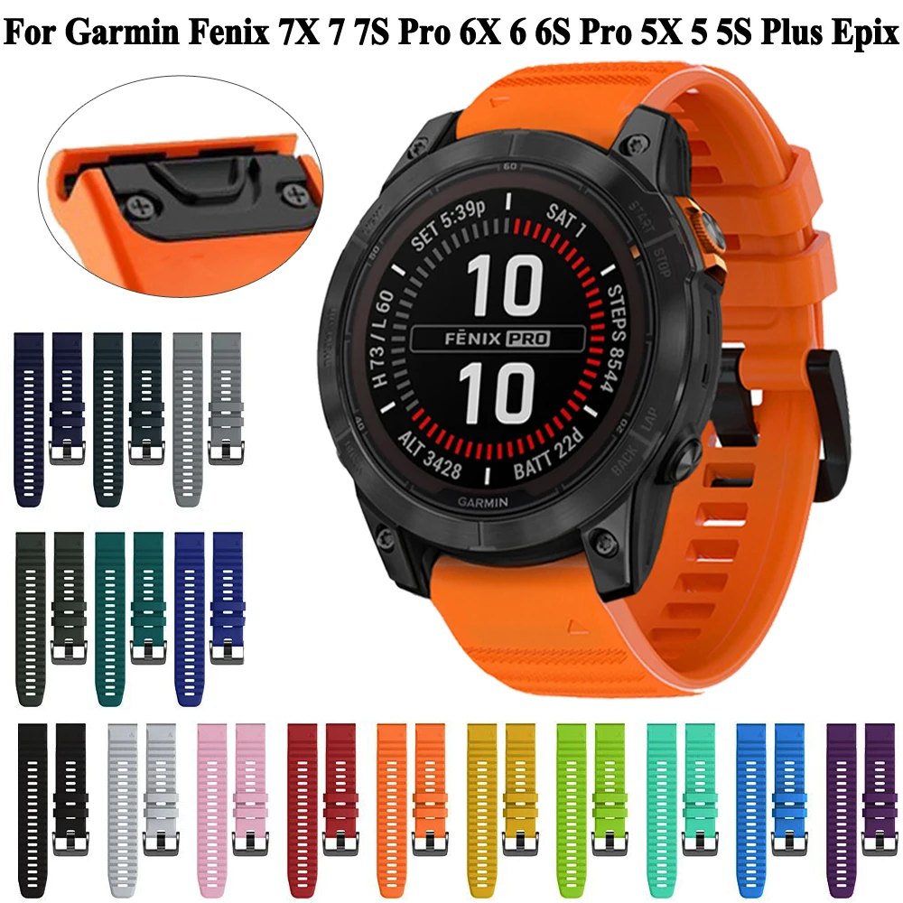 For Garmin Quickfit 26mm 22mm 20mm Band For Fenix 7X 7 7S 6X 6 6S Pro 5 5X 5S Plus Epix Pro Gen 2 51mm 47mm Strap Bracelet