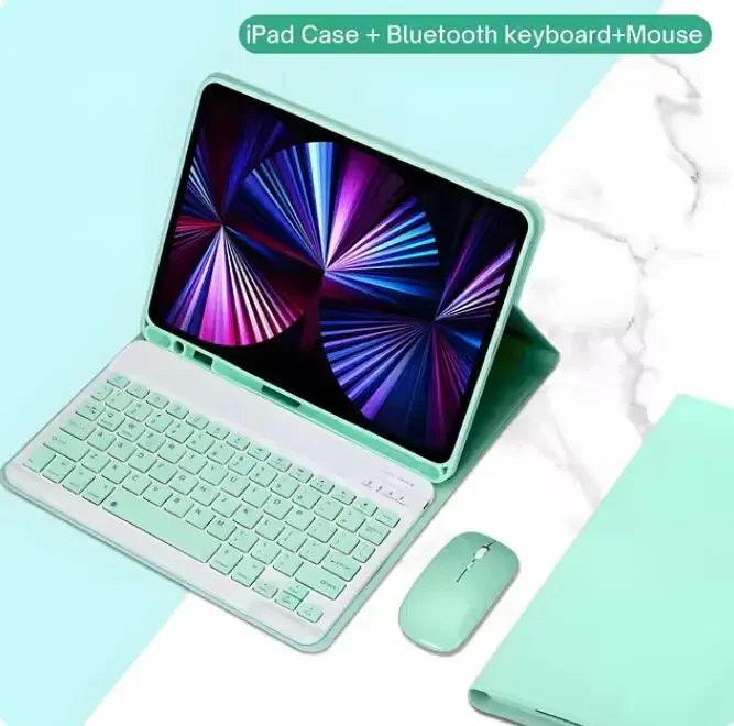 Bluetooth Tablets Keyboard Case For iPad Air 11 2025  Air 4 5 2021 10.2 9/8/7th 10.5 9.7 Air 3 2 Mini 1234567 Cover Funda