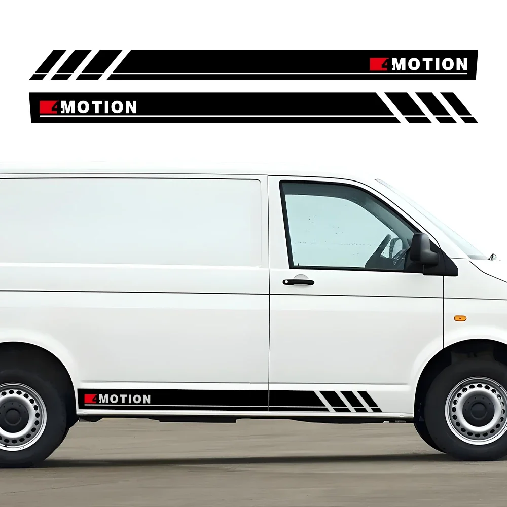 Car Door Side Sticker for Volkswagen Transporter T4 T5 T6 4 Motion Vinyl Decor Decal Waterproof Cover Auto Tuning Accessories