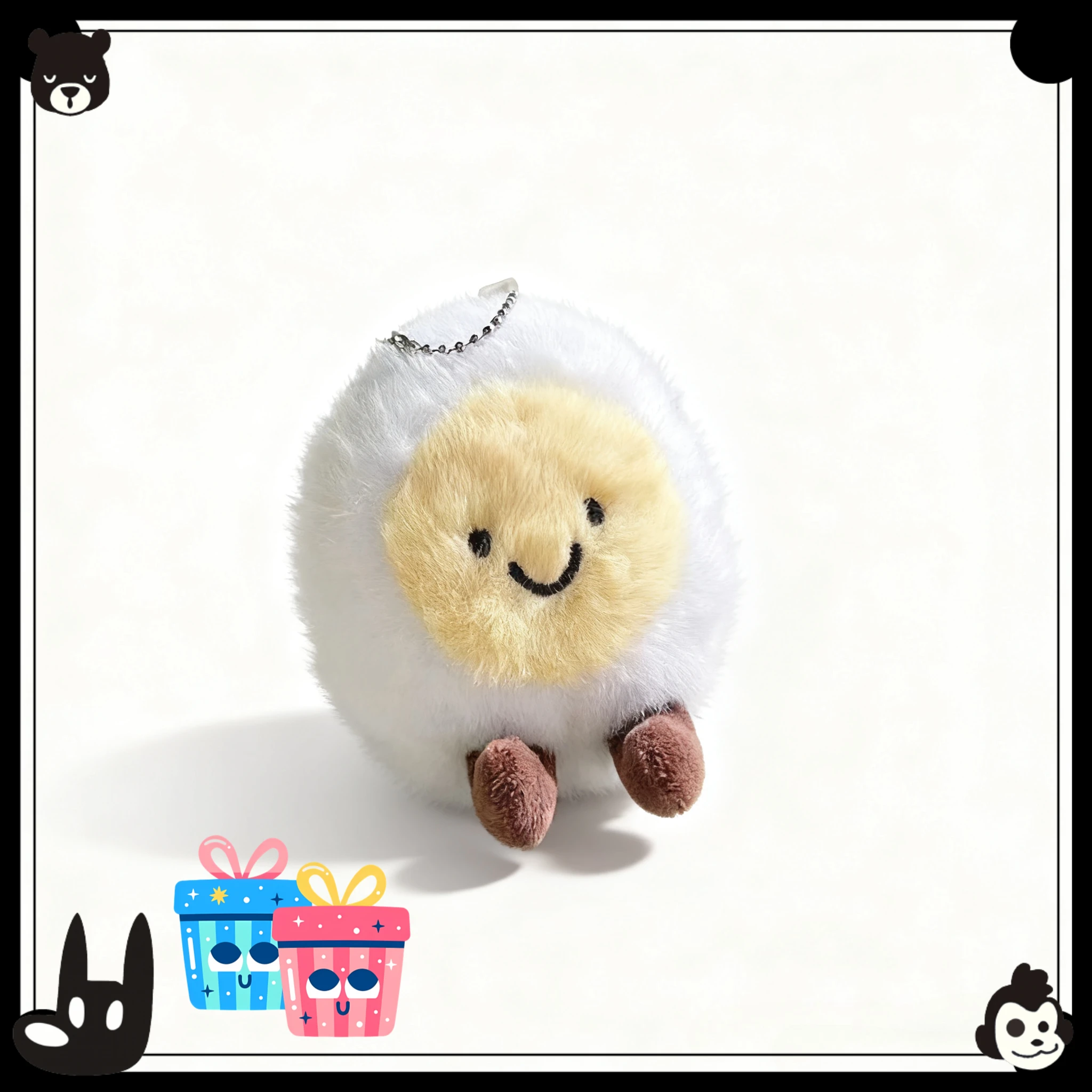 !*#*=Cute Plush Doll Pendant Car Hanging Ornament Bread Story Style Bag Accessories Vegetable Food Shapes Holiday Gift Decor