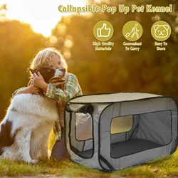 Portable Dog Kennel Foldable Pop Up Dog Travel Crate Small Dog Tent Crates Cage Car Seat Kennel for Indoor Outdoor Pet New