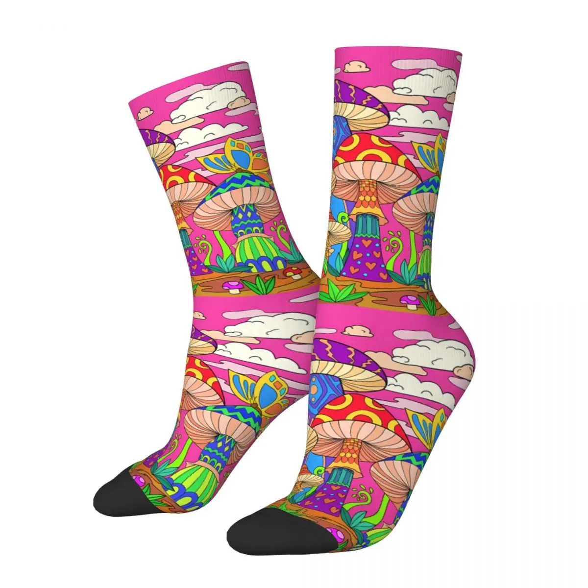 Miracle Mushroom Sock Printed Man Polyester