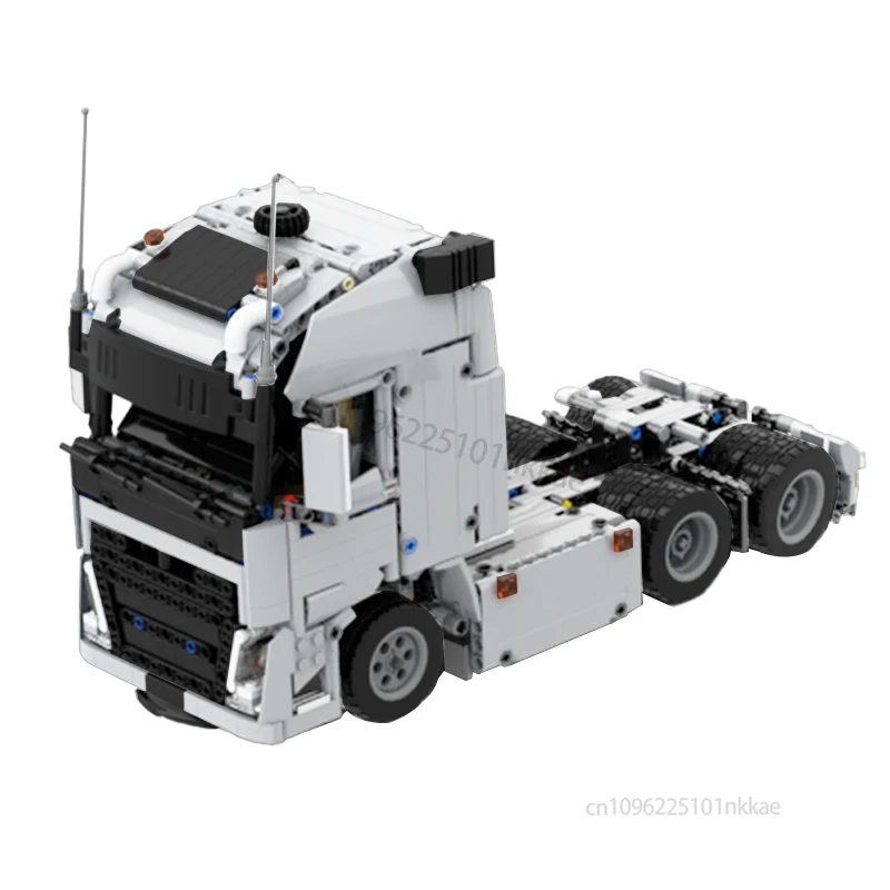 Aangepaste MOC Heavy Duty Technische 4x4 of 6x4 Tractor eenheid Oplegger Container Bouwstenen DIY Voertuig Bakstenen Speelgoed Geschenken
