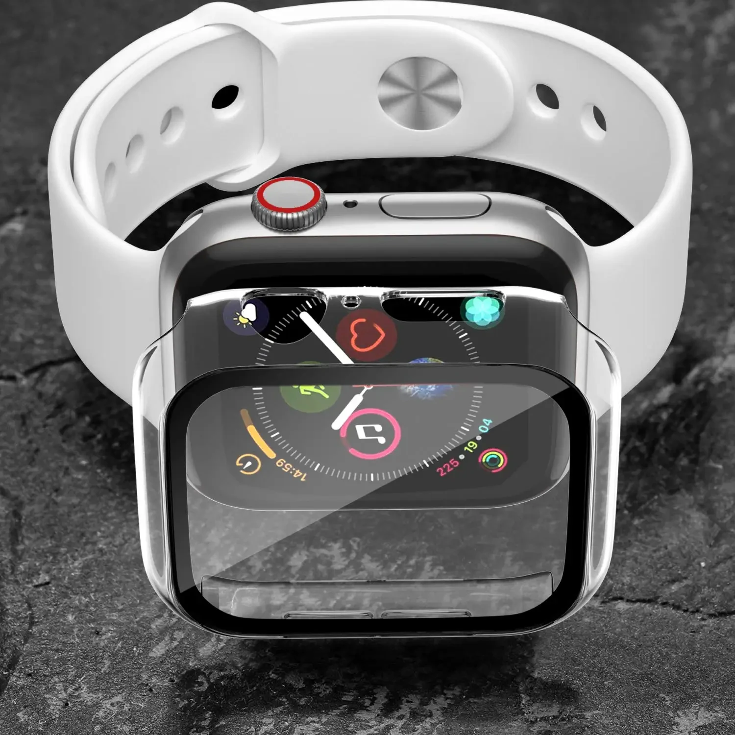 Чехол для Apple Watch Series 8 7 45 мм 44 мм 40 мм iwatch 6 SE 5 4 3 42 мм 38 мм стекло + защитная пленка для экрана Apple Watch Аксессуары