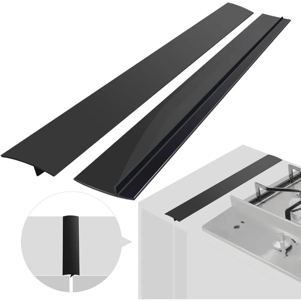 Paquete de 2 cubiertas de silicona para huecos de estufa, almohadillas resistentes al calor de silicona para estufa de cocina, protectores de estufa de Gas, cubiertas de sellado para huecos de horno.