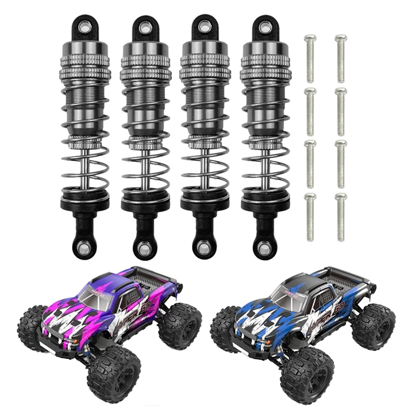 4Pcs Metal Front And Rear Oil Shock Absorber Shock Absorber For MJX H16 16207 16208 16209 16210 1/16 RC Car Upgrades Parts 6