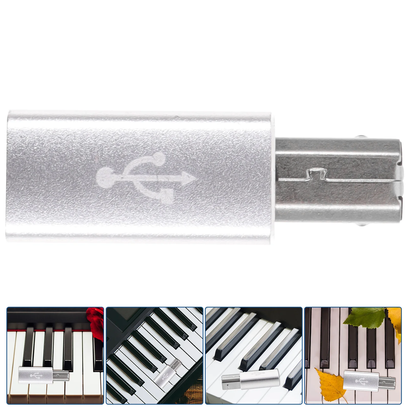 

Type-C Female to Male Aluminium Alloy Conversion Adapter Lightweight for Electrical Piano Printers Audio Plug Printers Adapter
