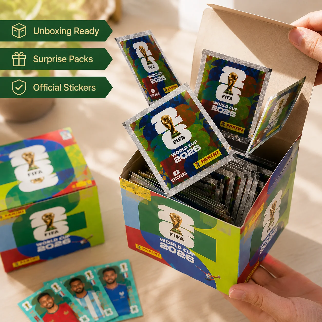 Genuine Brand New 2026 FIFA World Cup Panini  Stickers International Version Rare Collection Football Fan Souvenir Present