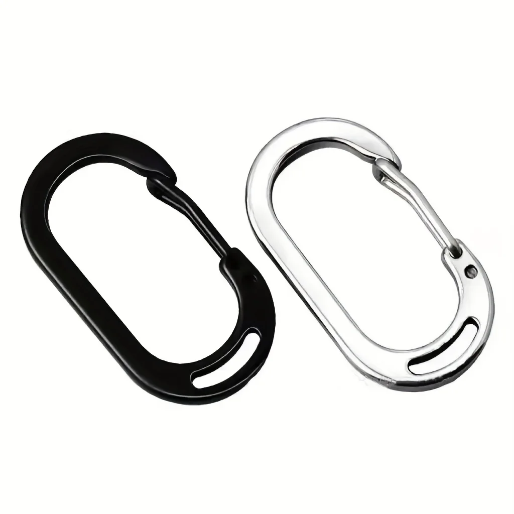 

Мини-брелки из нержавеющей стали 304, 5 предметов, удобные для переноски, с подвесными и соединительными застежками для улицы.