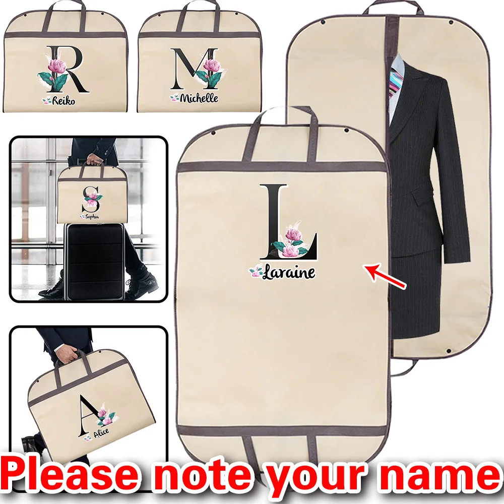 

Customized Clothing Dust Cover Wedding Dress Cover Suit Jacket Storage Bag Durable Home Hanging Bag Letter A-Z Series