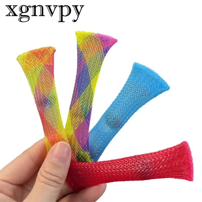 Xgnvpy  Sensory Toys Marbles Ball Autism Anxiety Therapy Toy Stress Relief Hand Braided Mesh Easy Bend Fidget Toys for Kids Gift